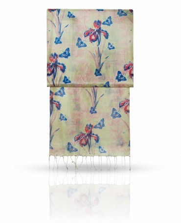 Палантин Женский S-BUTTER.FLOWER/GREEN